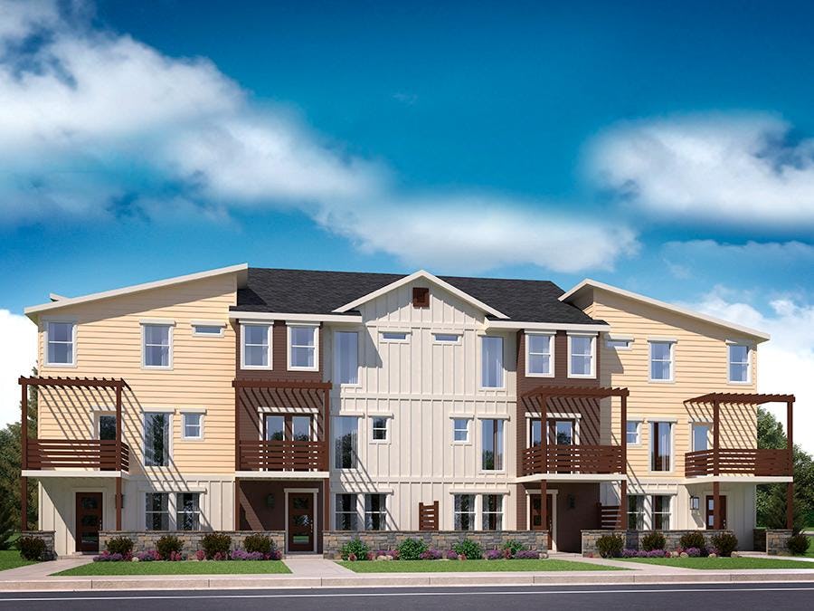 Broadview Place Townhomes Boise Idaho New Homes Hubble Homes